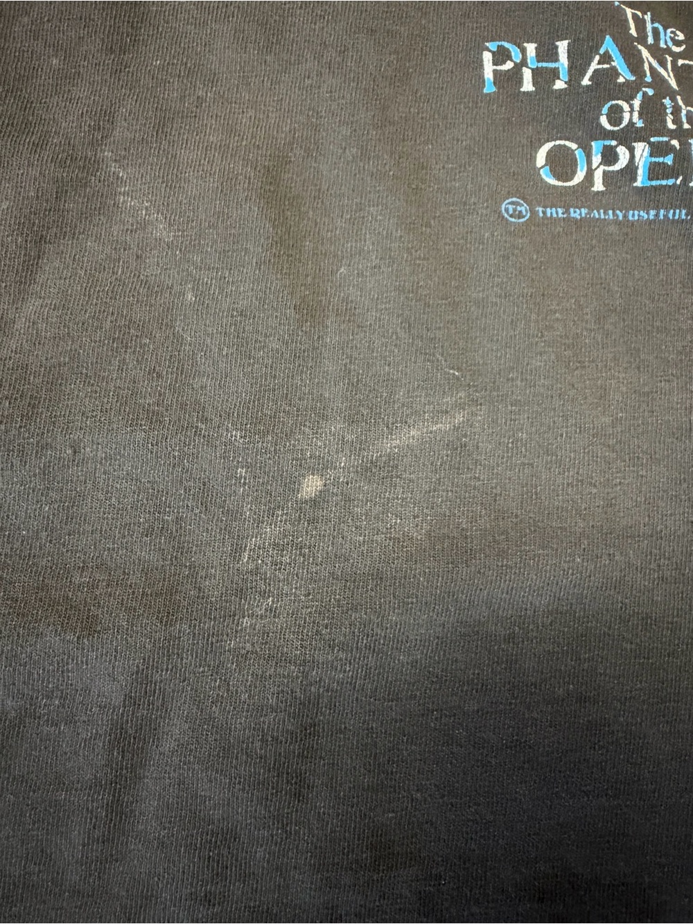 1986 Phantom of the Opera Black Graphic Tee Single Stitch Glow In The Dark - Picture 3 of 4